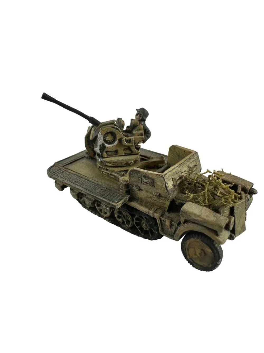 Battlefront Flames of War Hand Painted Metal  Armoured Sd Kfz 10/5 Light Anti-ai